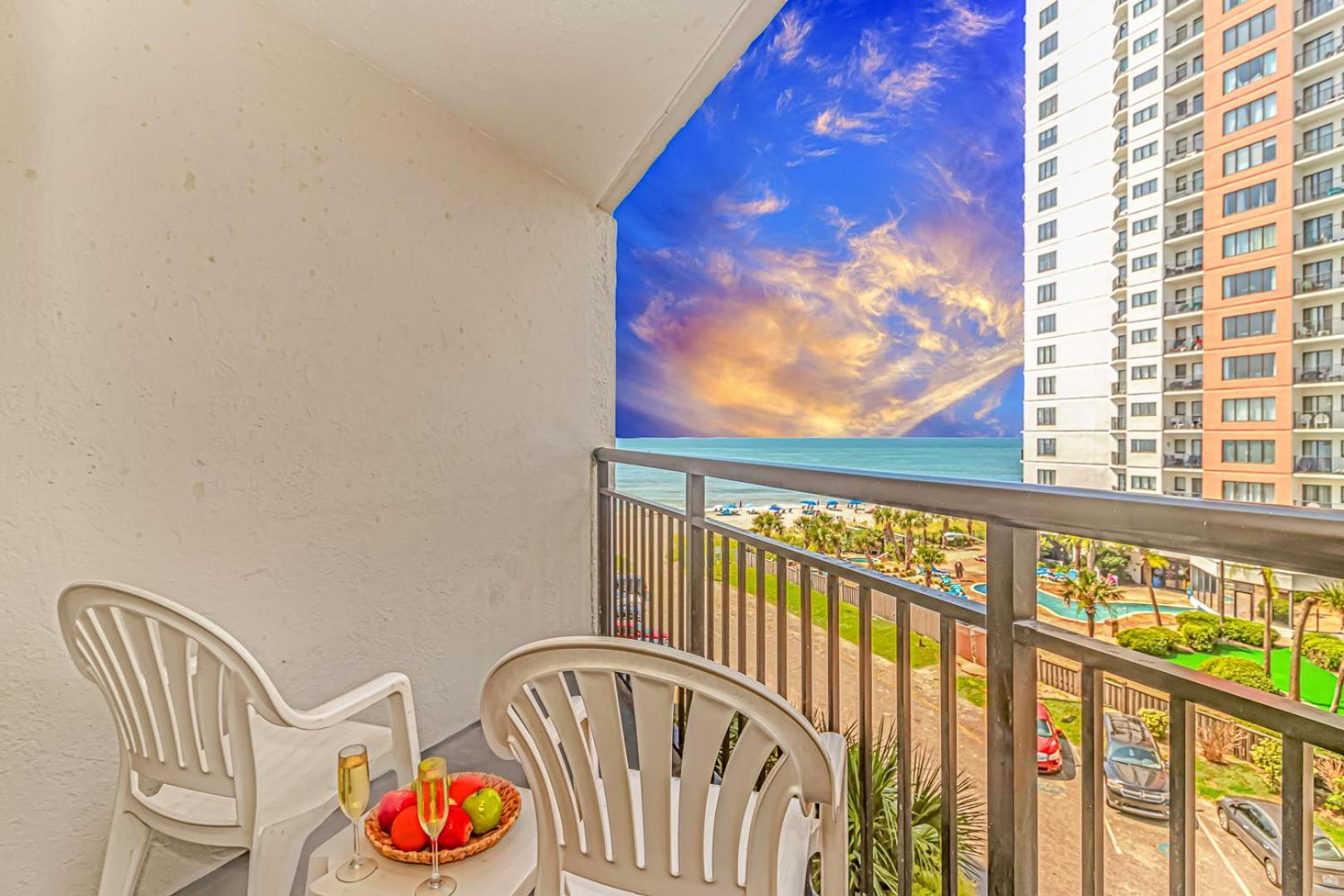 Oceanview 1 Bedroom Suite Landmark Resort 548 Perfect For A Couple Or Party Of 4 Миртл-Бич Экстерьер фото